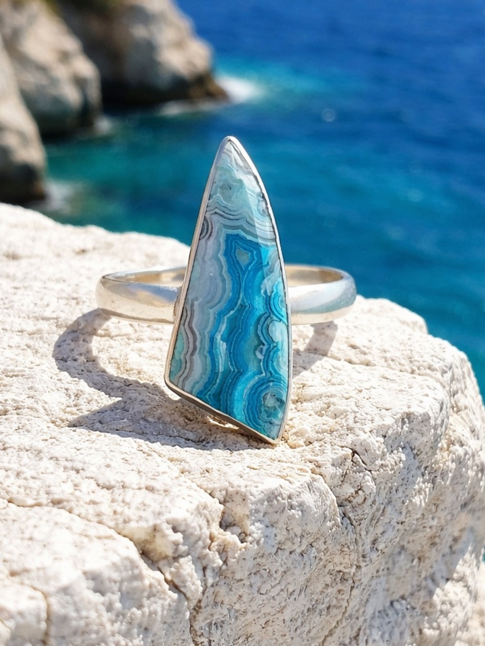 NEW! Laguna Lace Agate Ring